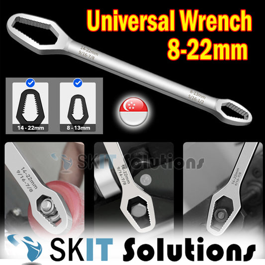 Universal Wrench 8-22mm Double-Head Adjustable Torque Torx Ratchet Spanner Car Repair Hand Tools