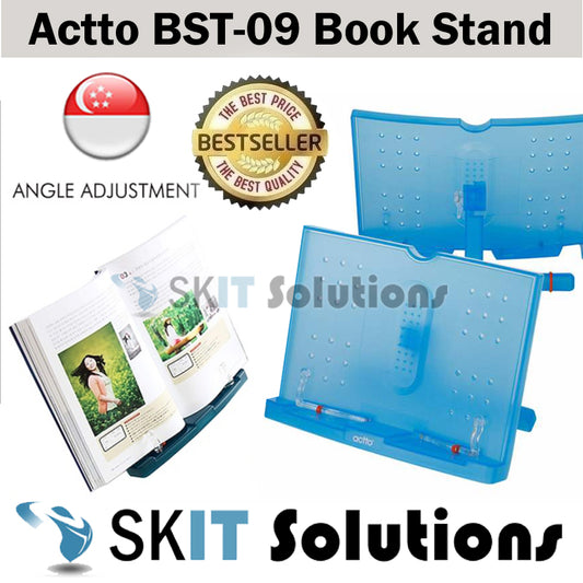 ★Actto BST-09 Reading Book Document Desk Stand Holder BookStand★180 Angle Adjustable★
