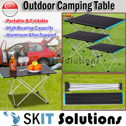 Foldable Outdoor Camping Table Portable BBQ Picnic Folding Desk Collapsible Aluminium Hiking Fishing