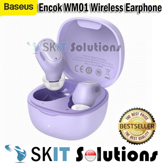 Baseus Encok WM01 True Wireless Bluetooth Earphones Stereo 5.0 TWS Headphones Earbuds Music Earpiece