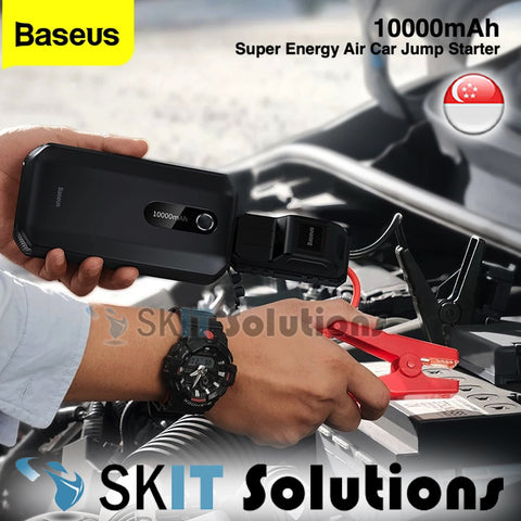 Baseus Super Energy Air Car Jump Starter 10000mAh Vehicle PowerBank Rechargeable Emergency Battery