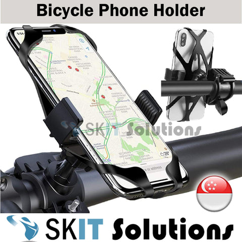 360° Adjustable Universal Bike Bicycle Motorcycle Mobile Phone Mount Holder Handlebar Bracket for 4-6.5 Inch Smartphones
