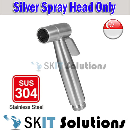 3in1 Stainless Steel Toilet Handheld Bidet Spray Sprayer Set with 1.5m Hose Pipe+Wall Mount Holder