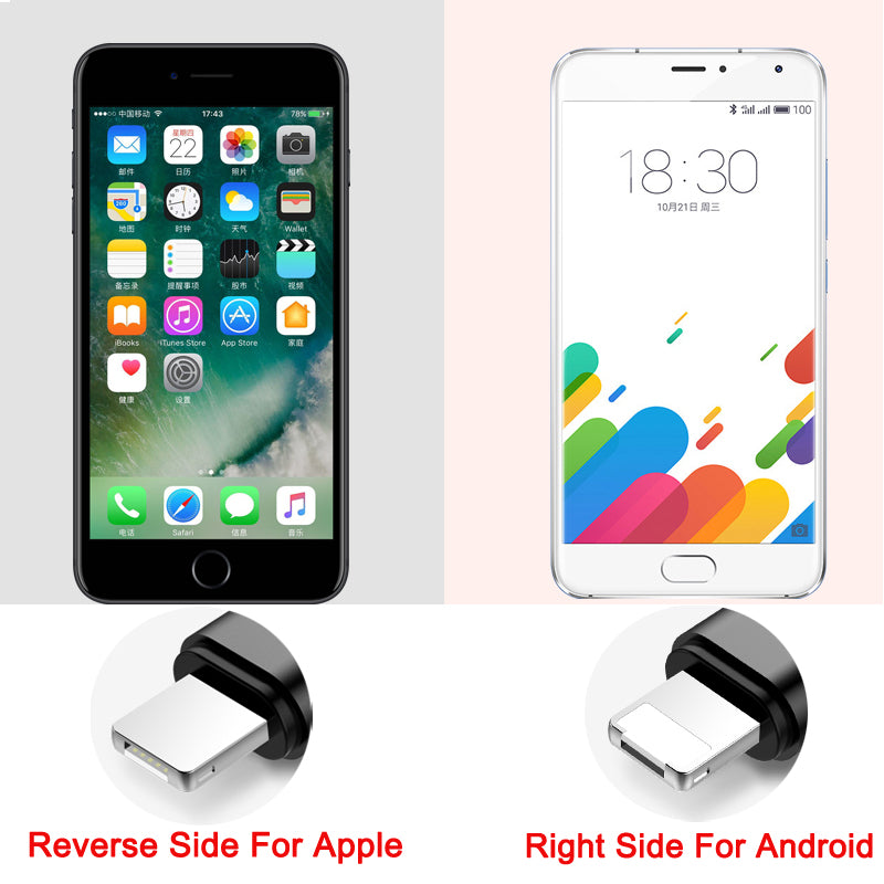 Baseus Two-in-One 2in1 Portable Cable iOS Android iPhone Samsung Wire 23cm Short