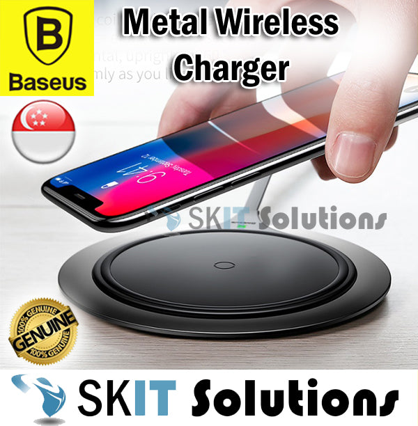 Baseus Metal Wireless Charger Qi Quick Charging Pad 10W 7.5W