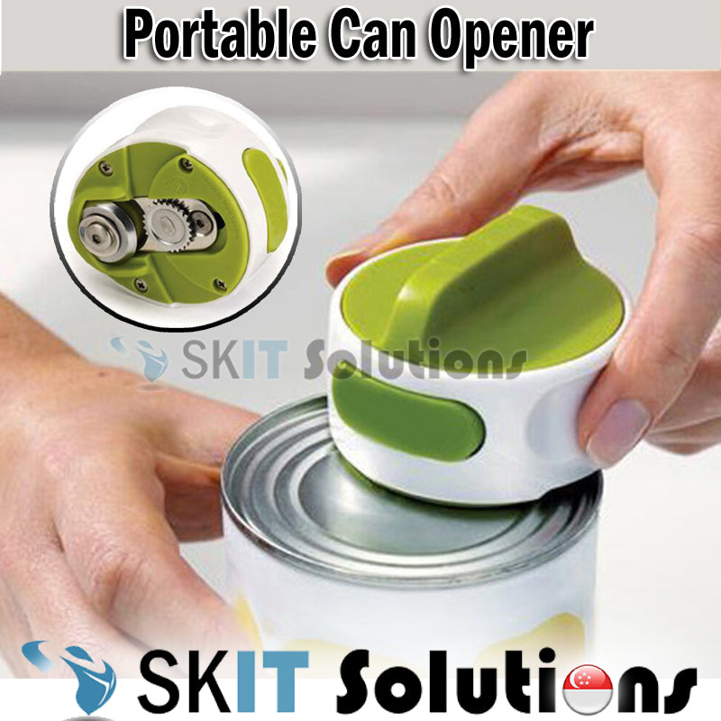 Portable Mini Can Opener Stainless Steel Sharp Blade Kitchen Tool Durable Prevent Injury Easy to Use