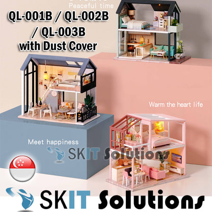 【CUTEROOM THE DORNIC APARTMENT】DIY Mini Doll House Model Miniature Figure Handcraft Dollhouse Cover