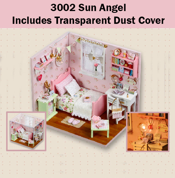 CuteRoom Sun Angel★Miniature Doll House Dollhouse★DIY Gift Wooden Handmade 3D