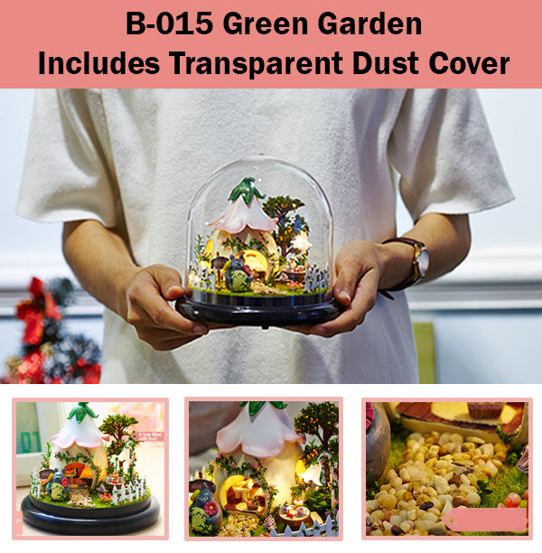 CuteRoom Green Garden★Miniature Doll House Dollhouse★DIY Gift Wooden Handmade 3D