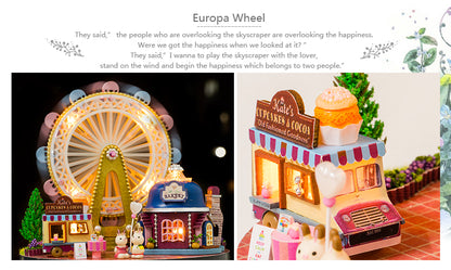 CuteRoom Happiness Ferris Wheel★Miniature Doll House Dollhouse★DIY Gift Wooden