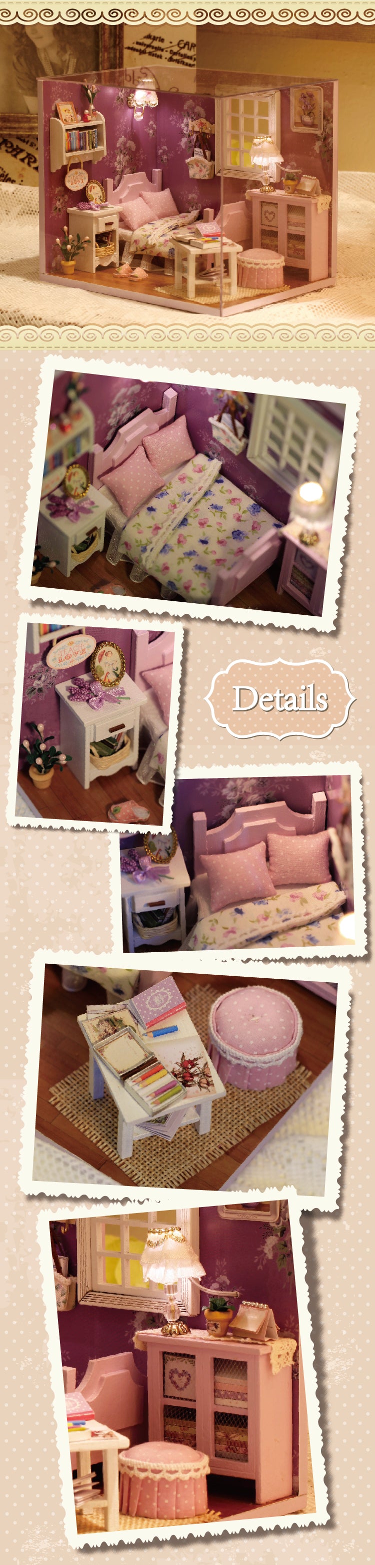 CuteRoom Sweet Sunshine★Miniature Doll House Dollhouse★DIY Gift Wooden Handmade