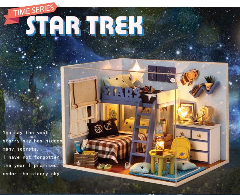 CuteRoom Star Trek★Miniature Doll House Dollhouse★DIY Gift Wooden Handmade 3D