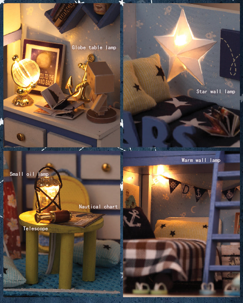 CuteRoom Star Trek★Miniature Doll House Dollhouse★DIY Gift Wooden Handmade 3D