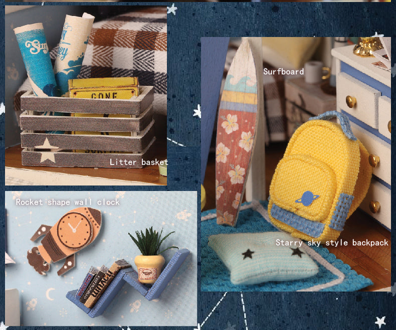 CuteRoom Star Trek★Miniature Doll House Dollhouse★DIY Gift Wooden Handmade 3D