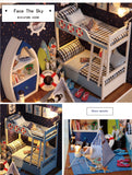CuteRoom Face The Sky★Miniature Doll House Dollhouse★DIY Gift Wooden Handmade 3D