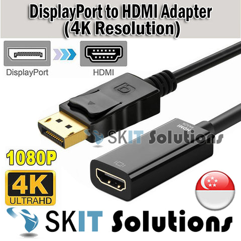 DP Display Port Displayport to HDMI Adapter Converter 4K*2K Resolution TV Monitor PC Laptop Computer