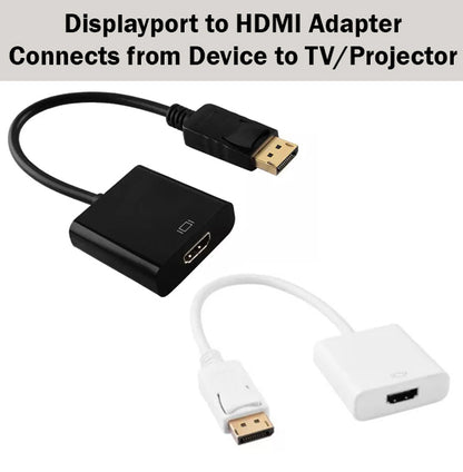 Displayport to HDMI Adapter Converter TV Projector Screening PC