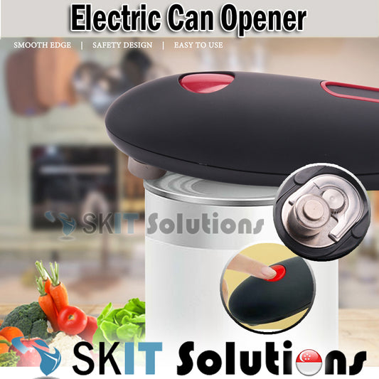 Electric Can Opener Automated Battery Operated Sharp Cutting Efficient Kitchen Helper No Sharp Edge