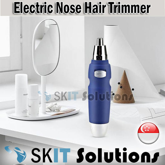 Electric Nose Hair Trimmer Portable Shaver Waterproof Facial Trimmer Cleansing Care Rotating Razor