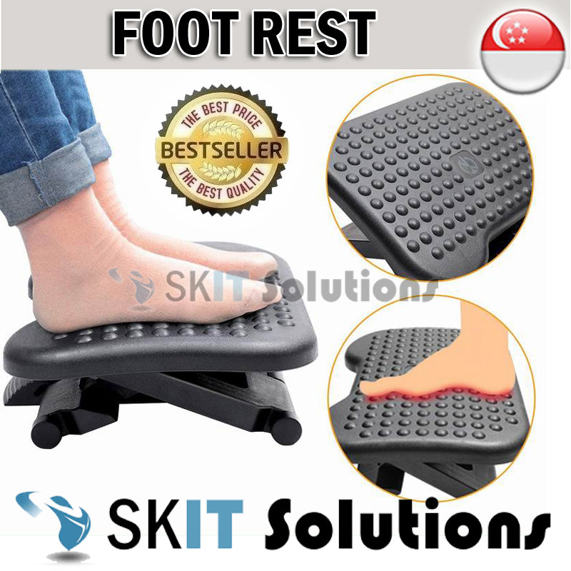 ★Adjustable Foot Rest Pad★FootRest Improve Posture Blood Circulation★Massage Non-Skid Surface★