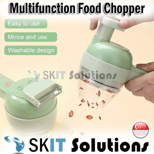 Handheld Food Chopper Multifunctional Electric Vegetable Whirlwind Washable Cutter Slicer Masher