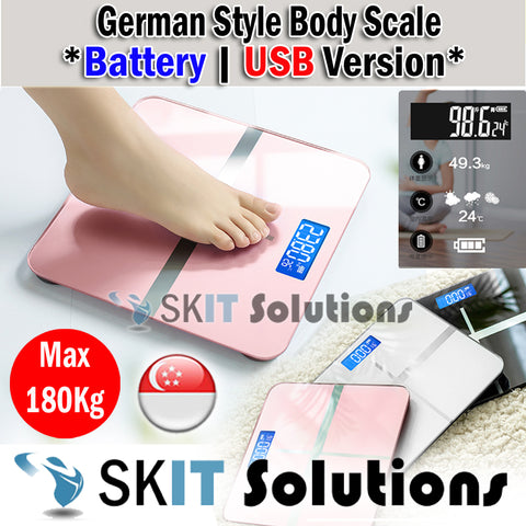 Digital Weighing Weight Body Scale★Battery / USB Rechargeable★Sport Diet Health Care Yoga ★Max 180Kg