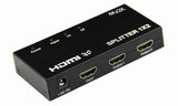 HDMI 1x2 Splitter Switch Adapter 1 Input 2 Outputs Support 4K 3D