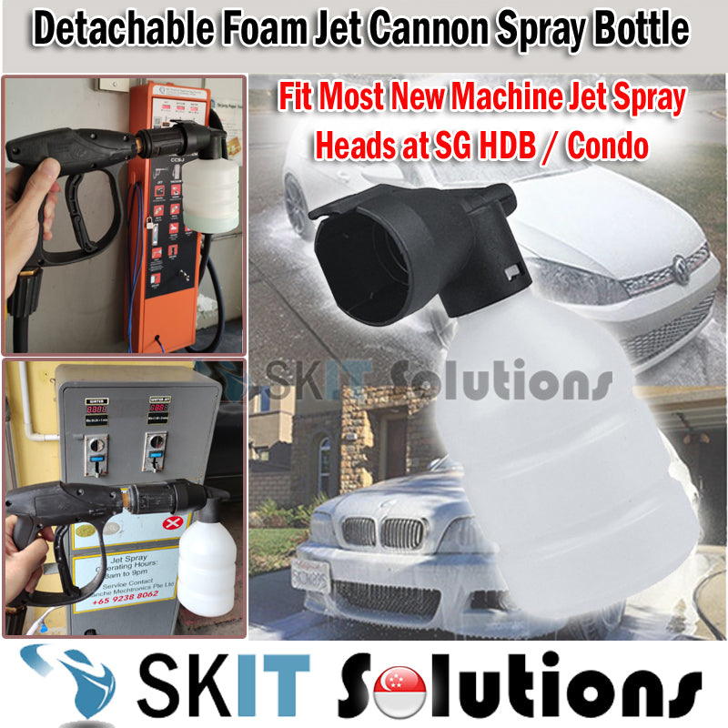 HDB MSCP Condo Add-On Detachable High Pressure Foam Jet Cannon Water Spray Bottle for Car Snow Wash