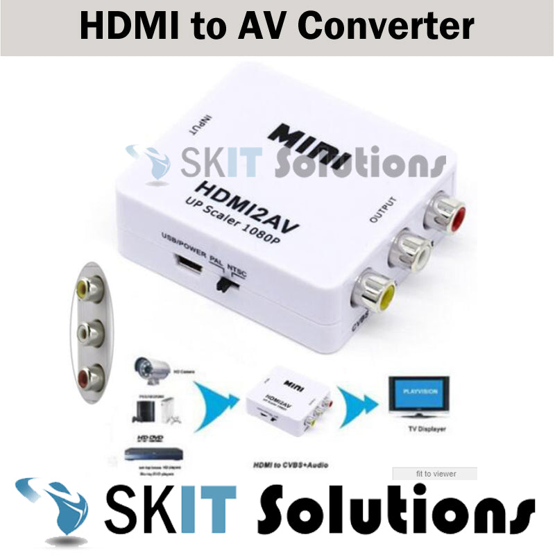 HDMI to AV Converter 3 RCA Composite Audio Video