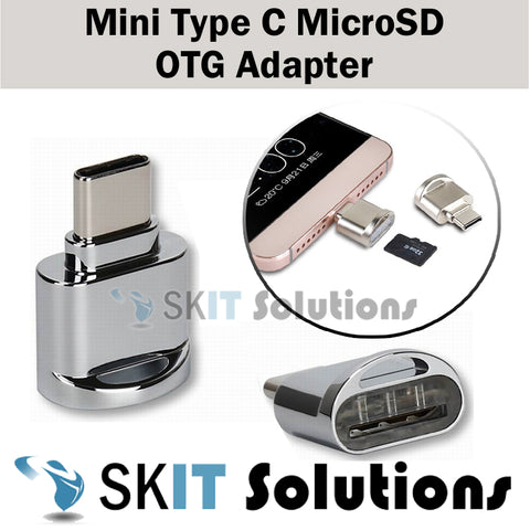 ★Mini USB 3.1 Type C MicroSD Memory Card Reader OTG Adapter★