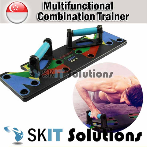 Multifunctional Combination Strength Trainer Push Up Plate Board Biceps Triceps Non Slip Home Gym Exercise Stand Fitness Workout Train Muscle Exercise Pushup Stands