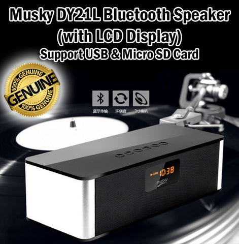 Musky DY21L Bluetooth Speaker Portable Wireless FM Radio SD Card