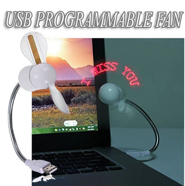 USB Programming Fan LED Light Message For Pc Notebook Flexible
