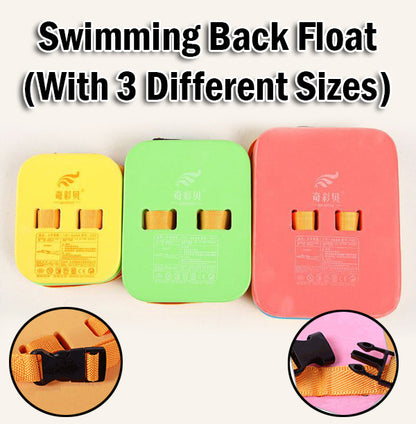Swimming Back Float Swim Board Pool Tool Adults Kids Children with Safety Buckle
