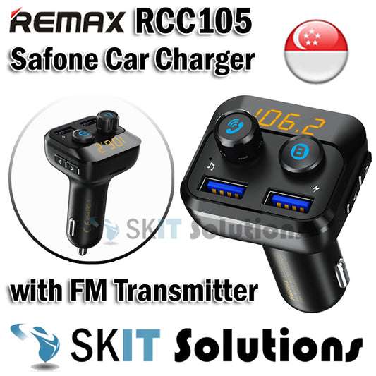 Remax RCC105 Safone Car Cigarette Charger with FM Transmitter
