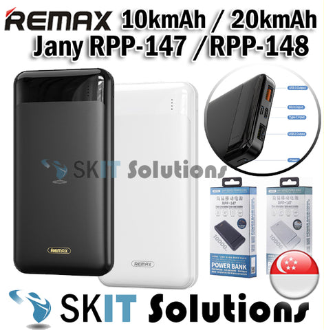 Remax Jany Power Bank PowerBank Battery Charger RPP-147 10000mAh / RPP-148 20000mAh