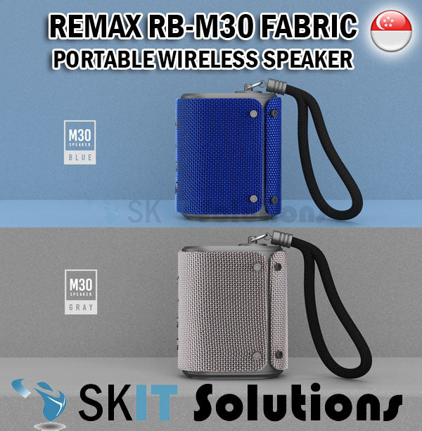 Remax RB-M30 Fabric Portable Wireless Speaker Waterproof Dustproof Built-in Mic TF/Micro SD Slot