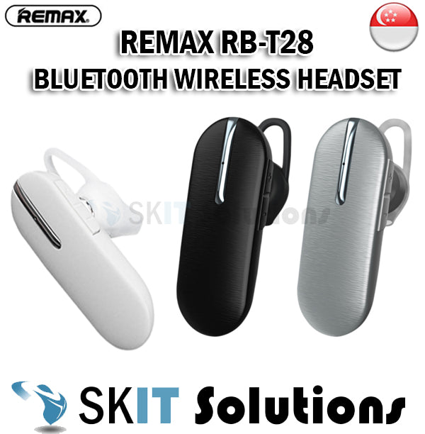 Remax RB-T28 Bluetooth Wireless Headset Headphones Earphone Earpiece Compact Portable Lightweight