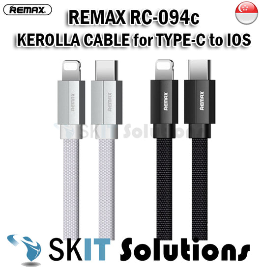 Remax RC-094c Kerolla Data Cable Type C to IOS Fast Speed Charging Lightning Apple Micro Charge