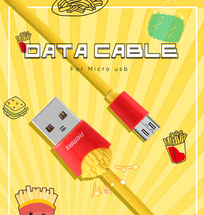 Remax Chips Data Cable RC-114 for Lightning / Micro / Type-C ★ 2.4A Fast Charge