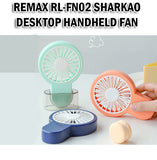 Remax Life Desktop Handheld Fan Portable Lightweight Light Travel RL-FN02 Sharkao Series