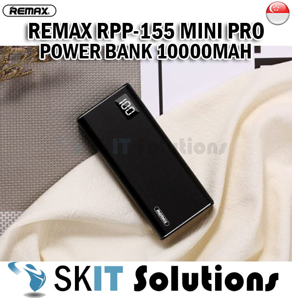 Remax RPP-155 Mini Pro Power Bank 10000mAh High Capacity Long Charging Portable Battery Life Display