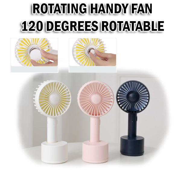 Rotating Handy Fan 120 Degrees Table Stand Portable Rotation Rotate Easy to Use GXZ-F812