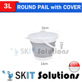 3L/5L/10L Foldable Water Pail+Cover★Collapsible Outdoor Bucket Barrel TUB Car Washing Fishing Camping