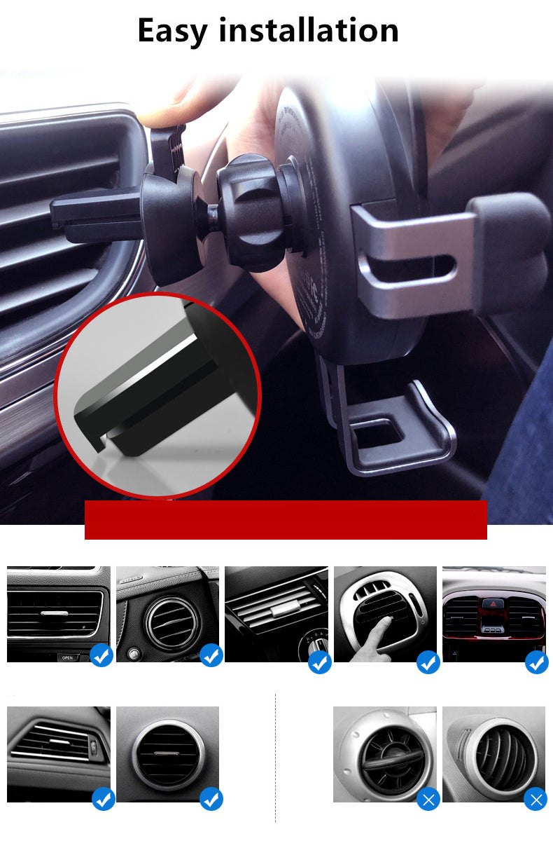 Remax RP-WZJ7 Car Phone Holder with Wireless Charging Function Air Vent Vehicle