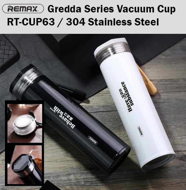 Remax RT-CUP63 Gredda Vacuum Cup Flask Stainless Steel Water Bottle Tumbler Tea