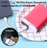 Proda Remax PD-P01 Kayan Powerbank Power Bank 10000mAh Portable Charger Phone