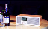 Remax RB-H8 Retro Bluetooth Speaker AUX Stereo Music Player Amplifier Clock Alarm
