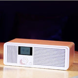 Remax RB-H8 Retro Bluetooth Speaker AUX Stereo Music Player Amplifier Clock Alarm