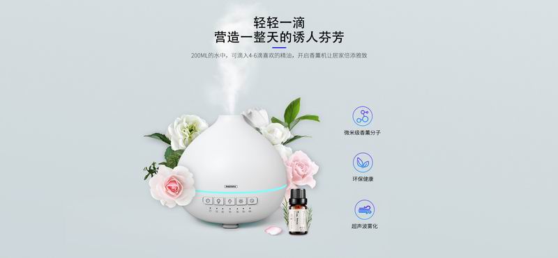 Remax RT-A810 Chan Aroma Diffuser Aromatherapy Fragrance Ambient Night Light